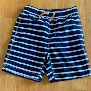 GAP Men's Navy and White Striped Athletic Shorts